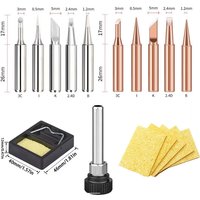 900M-T Series Welding Tips Lead-Free Welding Solder Tip Pure Copper Soldering Iron Head Welding Soldering Accessories