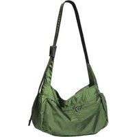 Versatile Portable Crossbody Bag Large Capacity Solid Color Messenger Bag Waterproof Smooth Oxford Cloth Shoulder Bag Unisex