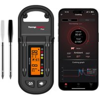 TempSpike 600ft Wireless Meat Thermometer with 2 Color-Coded Probes, Bluetooth Meat Thermometer Wireless with LCD Booster