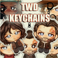TWD Keychains Anime Keychains Unisex Keychains PVC Keychains Bag Charms Key Ring Collectible Keychains