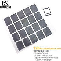120Pcs/pack Black MX Switch Film For Mechanical Keyboard MDI Shaft Film 0.3mm Repair