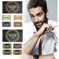 4In1 Pheromone Solid Cologne Set Woody Scent Lasting Natural Fragrance Release Charming Confidence Pocket Deodorant Solid Balm