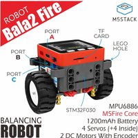 M5Stack Official BALA2 Fire Self-balancing Robot Kit