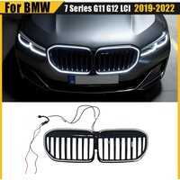 Front Bumper Racing Grill For Bmw 7 Series G11 G12 LCI 2019 2020 2021 2022 Kidney Single Line Mesh Body Kit OEM Replacement
