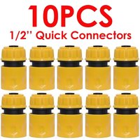2/5/10Pcs 12mm Inner Diameter Garden Hose Quick Connector Faucet Adapter Leakproof for Garden Watering Car Wash Universal Fit