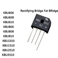 5PCS KBU1010 KBU-1010 10A 1000V diode bridge rectifier KBU1510 KBU808 KBU810 KBU606 KBU608 KBU610 KBU806 KBU2510 KBU1510 KBU3510