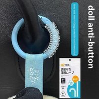 Labubu Anti Drop Buckle Silicone Rope Keychain Protection Ring Transparent Winding Fixed Anti Drop Labubu Accessories