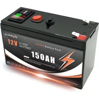AliExpress SUMMING 12V 150Ah Lithium LiFePO4 Deep Cycle Battery for Solar,Fish Finder,Lighting, Power Wheels, Off-Grid Applications Built-in BMS