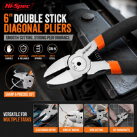 Hi‑Spec 1PC Cr‑V Wire Cutters – Diagonal Pliers / Nippers for Electrical Wire, Cable & Plastic Cutting Side Snips