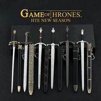 New Game of Thrones Oathkeeper Keychain Sword Brienne of Tarth Jaime Lannister Series Peripherals Metal Miniatures Crafts Gifts