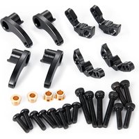 MIBIDAO Aluminum Alloy Adjustable Front Rear Suspension Shock Mount Lift Kit for TRX-4M Bronco Defender 1/18 RC Car Model Parts