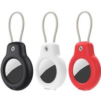 Waterproof For Apple AirTag Case With Steel Wire Line Airtags Keychain 360 Degrees Protective Cover For Luggage Backpack Key Pet