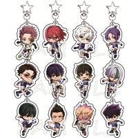 BLUE LOCK 6cm Acrylic Keychains Football Uniform With Hook Anime Merch Bag Charms Car Key Pendant Cosplay Fan Collection Gift
