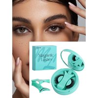 Magnetic Eyelashes Reusable Winged Magnetic 3D Mink lashes Long-Lasting No Glue Needed False Eyelashes with Tweezer Makeup