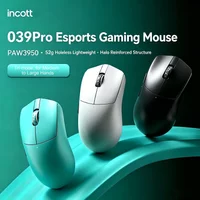 Incott 039 Pro PAW3950ES-KING 8KHz Tri-Mode Wireless Gaming Mouse 52g Ultra Lightweight 500mAh Ergonomic for Large Hand E-sports