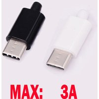 5/2pcs TYPE C USB 3.1 24Pin Male Plug Welding Connector Adapter with Housing Type-C Charging Plugs Data Cable Accessories Repair