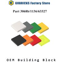 Gobricks 10PCS Bricks Assembles Particles Flat Tiles 2x2 Compatible With 3068 Educational Construction Toys For Children
