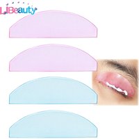 Libeauty 1 Pair Korean Lash Lift Shields Flat Reusable Self Adhesive Lash Lift Pad For Eyelash Softening and Perming Makeup Tool