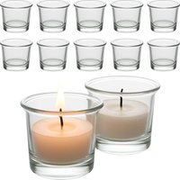 Candle Holder Hanging Oyster Votive Tealight Glass for Wedding, Birthday, Holiday & Home Decoration