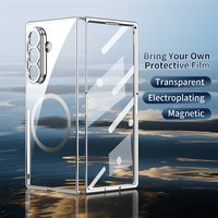 HD Clear Tempered Film Screen Protection Magnetic Phone Case For Samsung Z Fold 7 6 5 zfold 4 3 For Magsafe Wireless Charge Caps