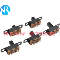 10PCS Toggle Switchs SS12F15 SS12F15VG3 G4 G5 3PIN 1P2T Slide Switch Handle High 3MM 4MM 5MM 6MM 7MM SS12F15VG6 SS12F15VG7