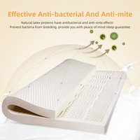 100% Thailand Natural Latex Mattress High End Latex Mats Source Liquid Foldable Slow rebound Chinese Mat with cover customizable