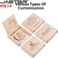 USB3.0 Round Wood USB 3.0 Flash Drive 128GB Free Custom Logo Memory Stick 64GB Creative Gift Pen Drive 32GB Wooden Box Pendrive