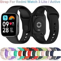 Silicone Strap For Redmi Watch 3 Lite / Active Wristband Bracelet Breathable Wrist Band Accessories