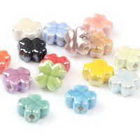 10pcs 12mm New Four-leaf Clover Colorful Ceramic Beads Bracelet Fashion Jewelry Accessories DIY Pendant Making