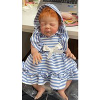 20inch Reborn Lifelike Baby Doll Already Painted Finished August Sleeping Baby Doll 3D Painting with Visible Veins
