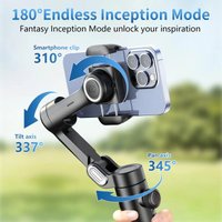 New Model Mobile Video stabilizer Bluetooth selfie stick tripod Gimbal Stabilizer For Smartphone Live vertical Shooting Bracket