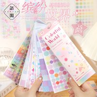 25pcs Coated Paper / PET Multi-Pattern Decorative DIY Material Stickers
