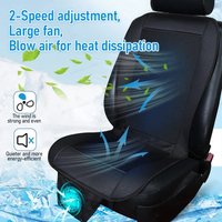 12V/24V DC 3D Spacer Car Summer Cool Air Seat Cushion with 8Fan Fast Blowing Ventilation Seat Cooling Pat Refrigerated Seat