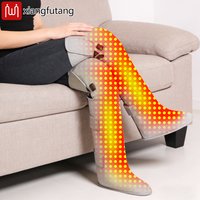 Portable Red Light Heating Long Leg Boots Leg Vibration Massage Relieves Joint Rheumatic Pain Numbness Chronic Cold LegSyndrome