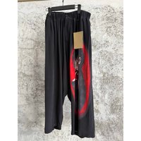 TOP-YAMAMOTO Japanese original layered pants Design sense printed fake two straight-leg pants for men