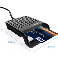 Original ZOWEETEK USB EMV Smart Card Reader For ID Card