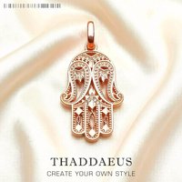 Pendant Hand of Fatima Fine Jewelry Protection Vintage Accessorie 925 Sterling Silver Gift For Women