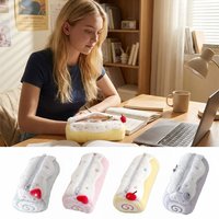 Pen Bag Large Capacity Swiss Roll Stationery Storage Bag Blueberries/Strawberries/Cherries Stationery Organizer Back To School