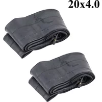 Paquet de 2 chambres à air de gros pneus de 20 pouces, chambres à air de vélo de gros pneus 20x4.0 compatibles avec 20 vélos électriques/vélo de montagne de 3.5 à 4.0 pouces