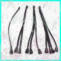 1/2/5PCS NEW PWM Fan Splitter 1TO1/2/3/4 Adapter Cable 4pin Computer CPU Fan Splitter PC Fan Extension Power Cable E3