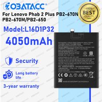 AliExpress EOBATACC 100% New Zero Cycle L16D1P32 Battery for Lenovo Phab2 Plus PB2-670N PB2-670M PB2-650 phone Batteries Bateria
