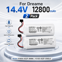 P2008-4S2P-MMBK Oryginalny akumulator litowo-jonowy 14.4V 12800mAh 4INR19/66-2 do robota sprzątającego Dreame D9 F9 L10 L10 Pro