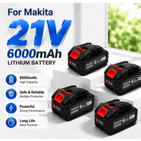 21V 6,0Ah 18650 Lithium-Ionen-Akku, Hochleistungs-Ersatzakku für Elektrowerkzeuge, lokaler EU-Lagerbestand, kompatibel mit Makita Bohr- und Sägewerkzeugen.
