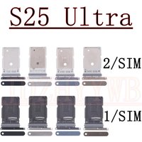 Dual Single Chip SIM Card Tray For Samsung Galaxy S25 Ultra 5G S938B S938U S938N S938E S938W Phone SIM1 + SIM2 Card Tray Part