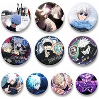 Fashion Anime Peripheral Brooch Cartoon Role Playing Pins G-Gojo Satoru Badges for Students Backpack Decoration Jewelry Gifts