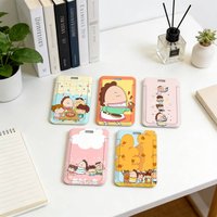 Cartoon A-AtaShiNcHi-I Lanyard Pull Back Clip Holder and Card Holder Rotating Back ID Card Family Gift
