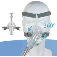 New Universal Full Face Sleep Mask CPAP Face Nose Masks with Silicone Sealing Reusable CPAP Supplies Suitable for Most Models