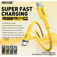 WEKOME 100W Type C Fast Charging Liquid Silicone Cable iPhone 17 Charging Cable Data Transmission Cord for iPhone Xiaomi Samsung