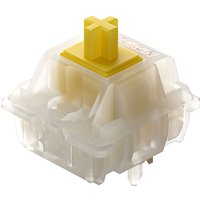 GATERON KS-3X1 V2 Milky Yellow Pro Switches Pre-lubed 5 Pin Linear Keyboard Switches for MX Mechanical Keyboard
