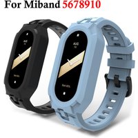 Silicone Strap for Xiaomi Mi Band 5 6 7 9 8 10 Strap NFC Sport Rubber Bracelet Pulseira Correas For Xiaomi Smart Band 10 9 8 7 6